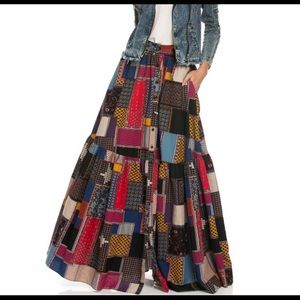 Patchwork Maxi Skirt